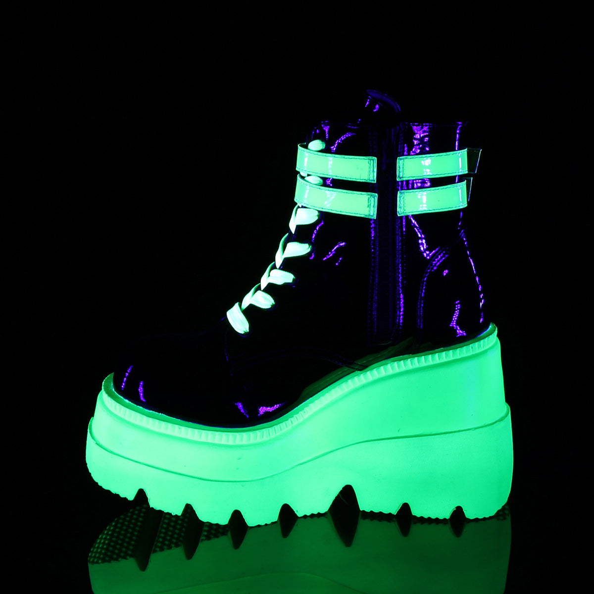 Black Pat-UV Neon Green