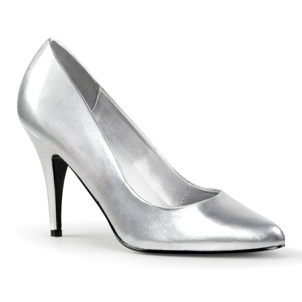 Silver Faux Leather