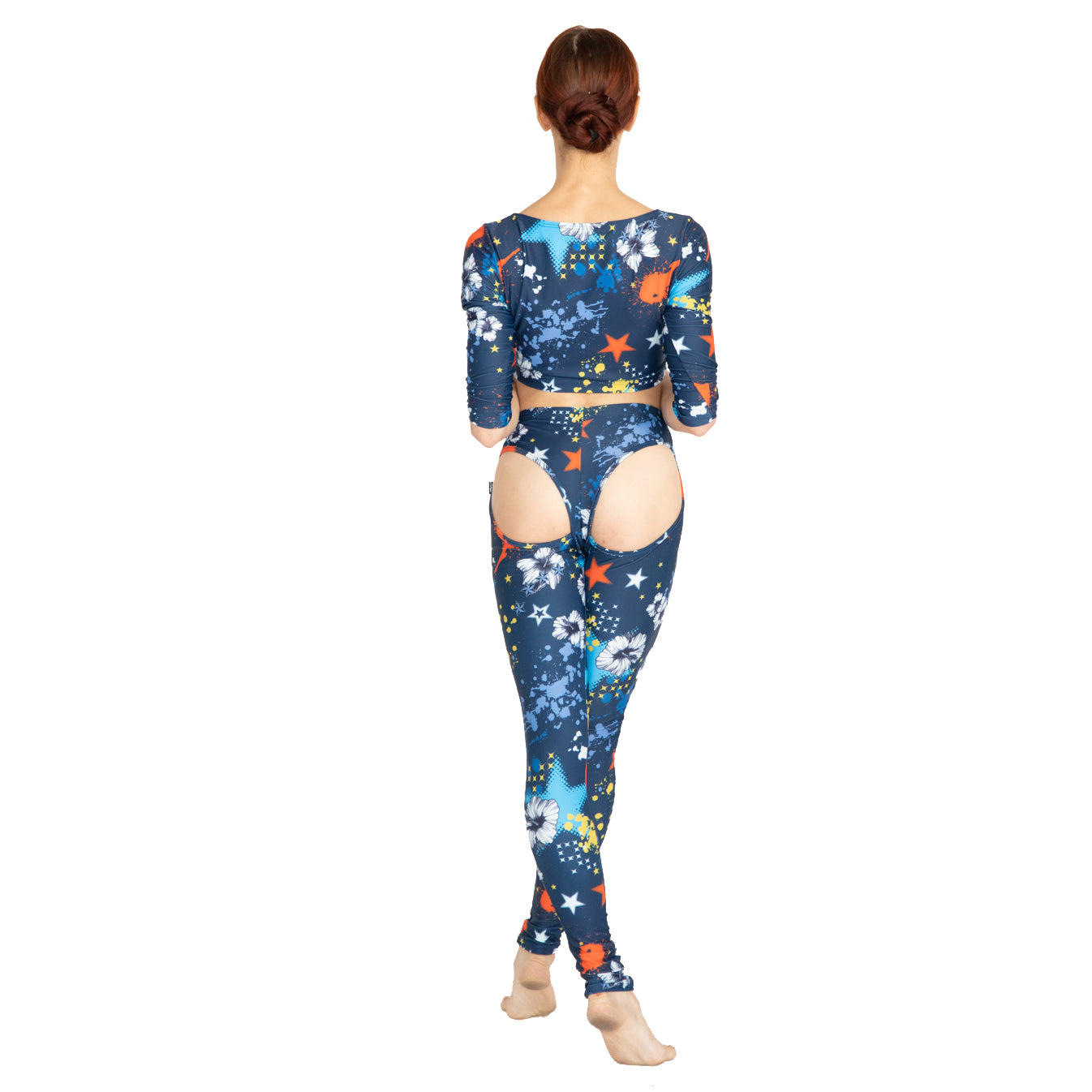 Leggins with rear opening PL127