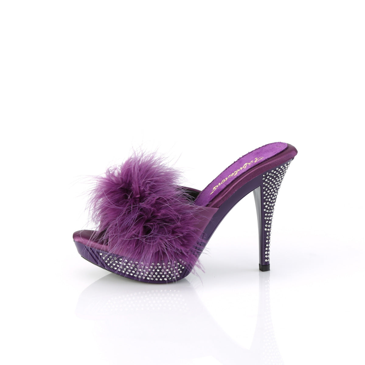 OUTLE Sabot Fabulicious ELEG401F/PPPU/M - Tacco 4.5" (11,4 cm) e platform 1" (2,5  cm)