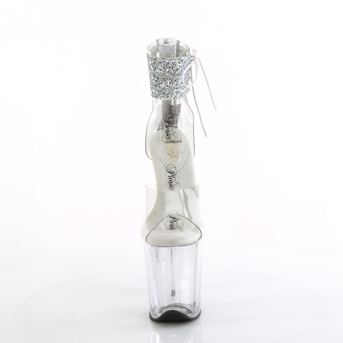 Sandalo Pole Dance Exotic Pleaser FLAM824RS-02/C-SRS/C - Tacco 8" (20 cm) e platform 4" (10 cm) Spedizione Rapida 24-48h