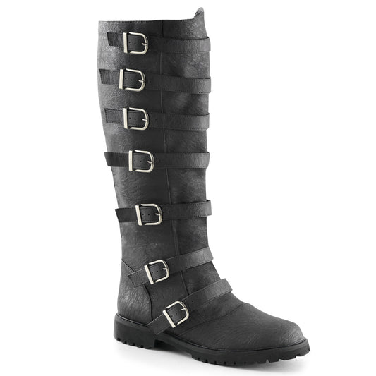 Black Distressed Pu