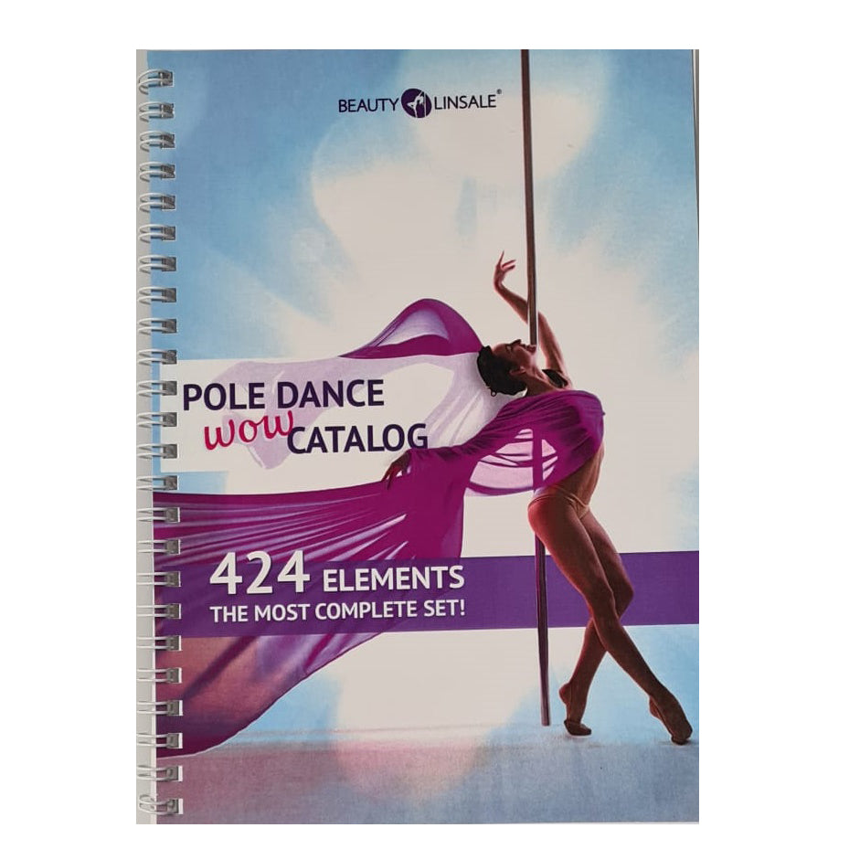 Libro de pole dance con 424 elementos.