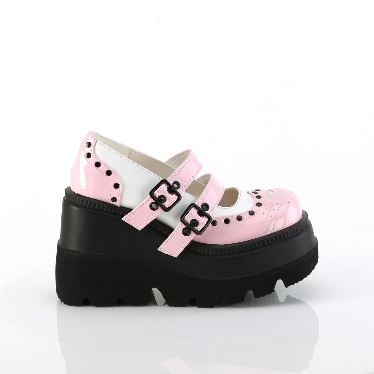 Baby Pink-White Patent