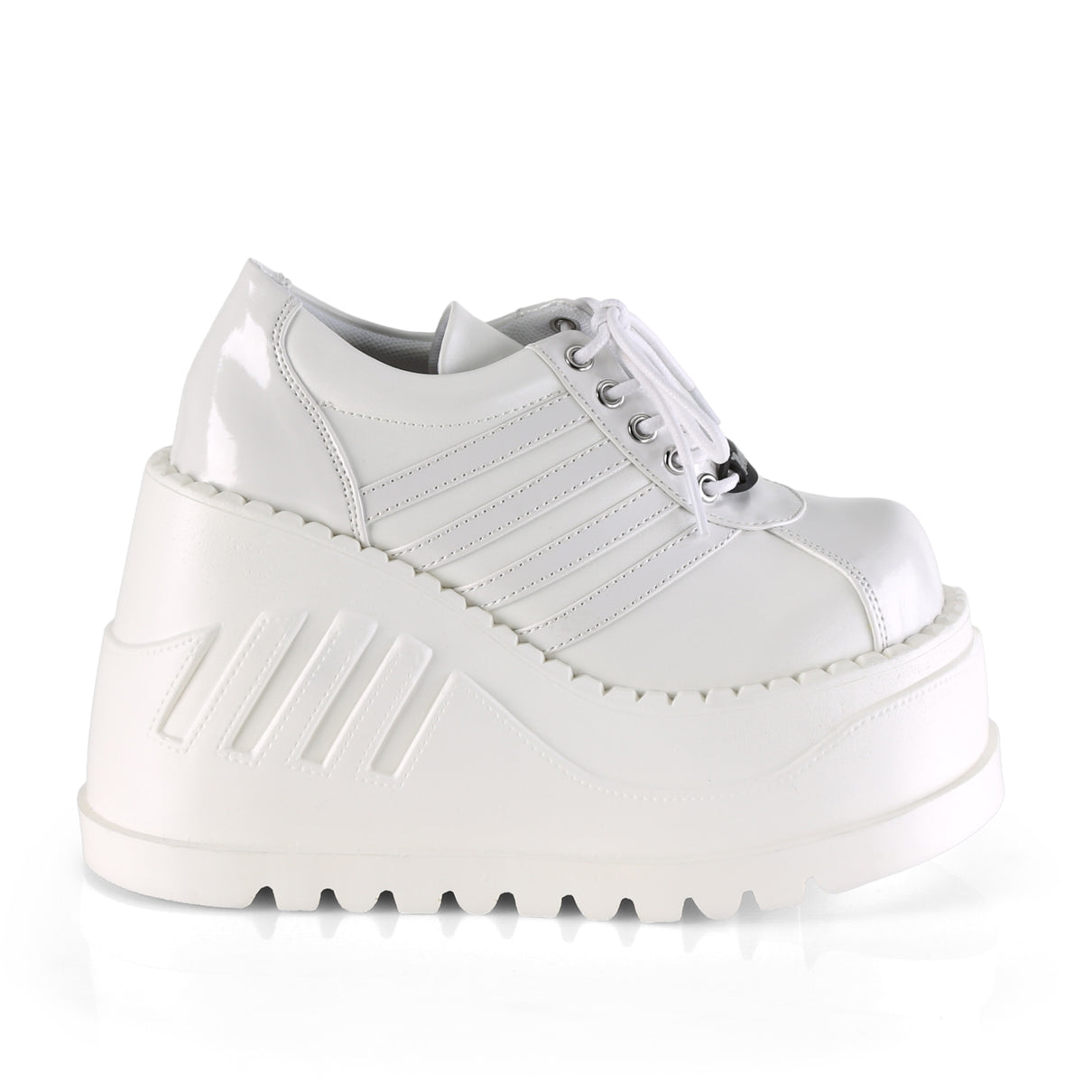 White Pat-Vegan Leather