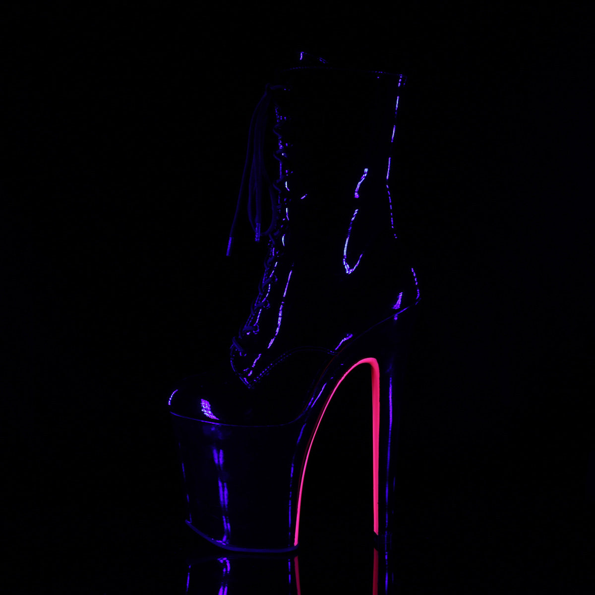 Botín de pole dance Exotic Pleaser XTM1020TT/B/B-NHP - Tacón de 20 cm y plataforma de 10 cm. Envío rápido en 24-48 h.